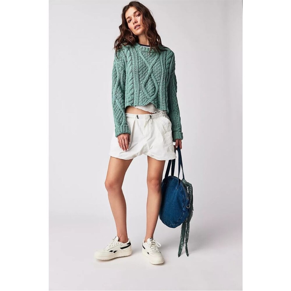Free People Cutting Edge Cable Knit Sweater NWT